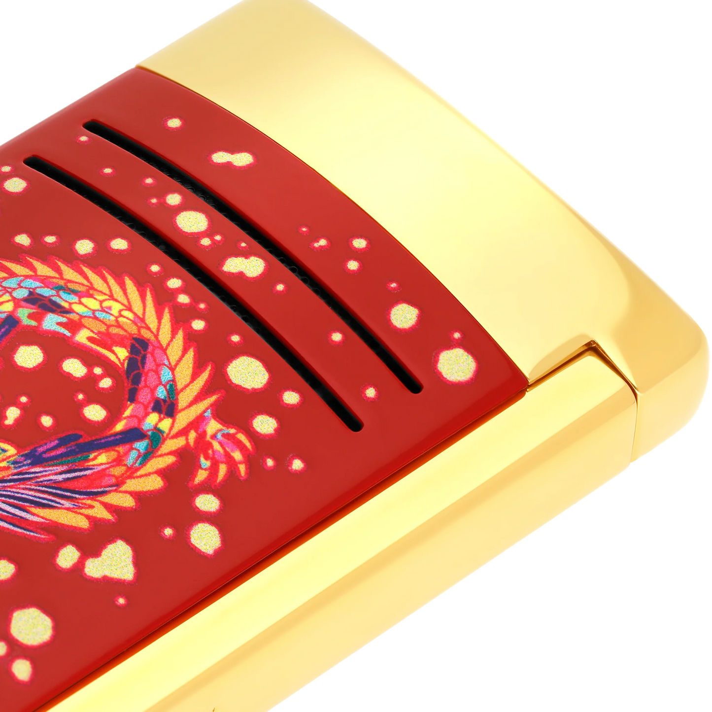 Briquet ST Dupont Maxijet Année Du Dragon Bordeaux/Or