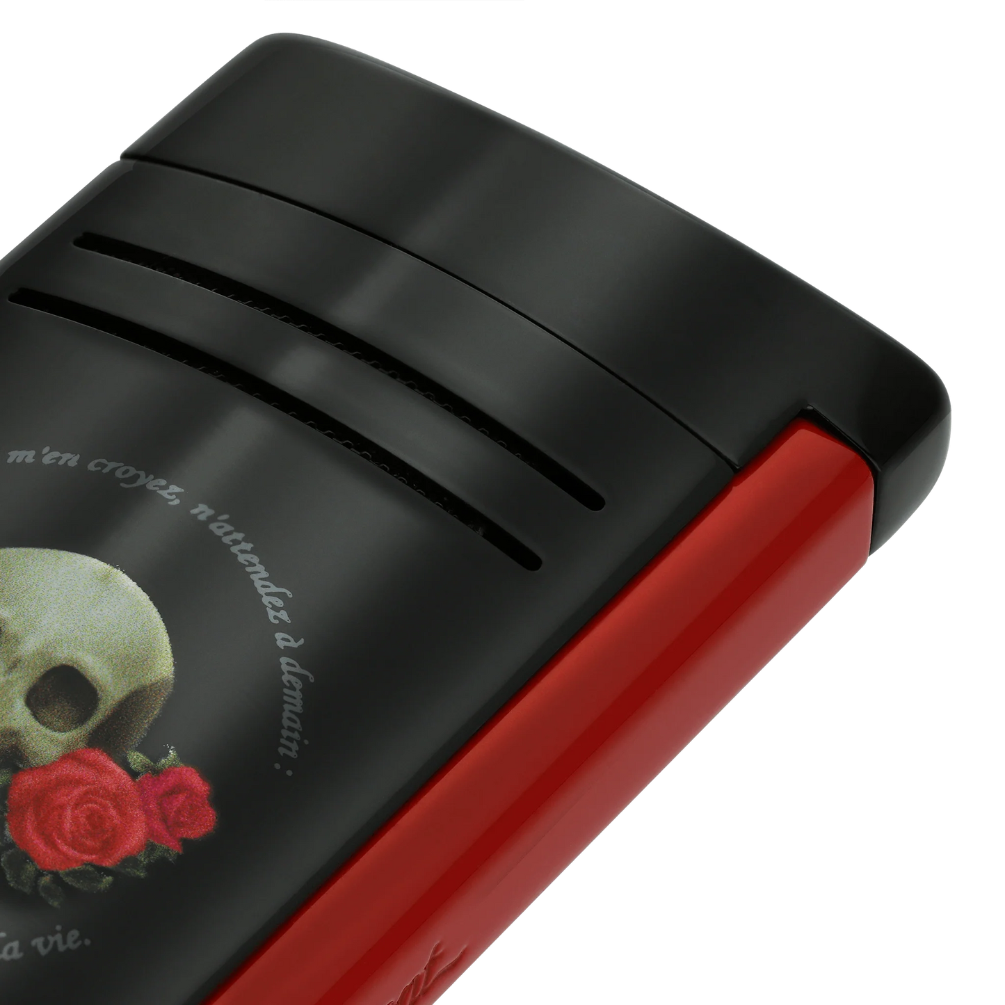 S.T. Dupont Briquet Maxijet Memento Mori Skull Noir