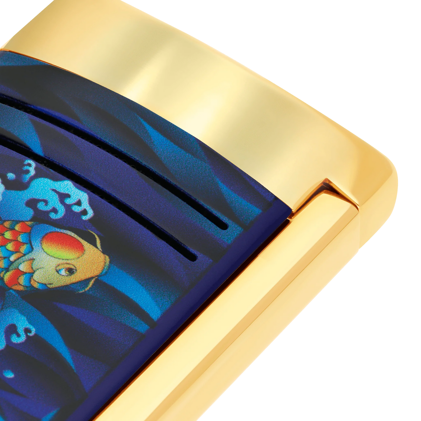 S.T. Dupont Lighter Maxijet Koi Fish Golden