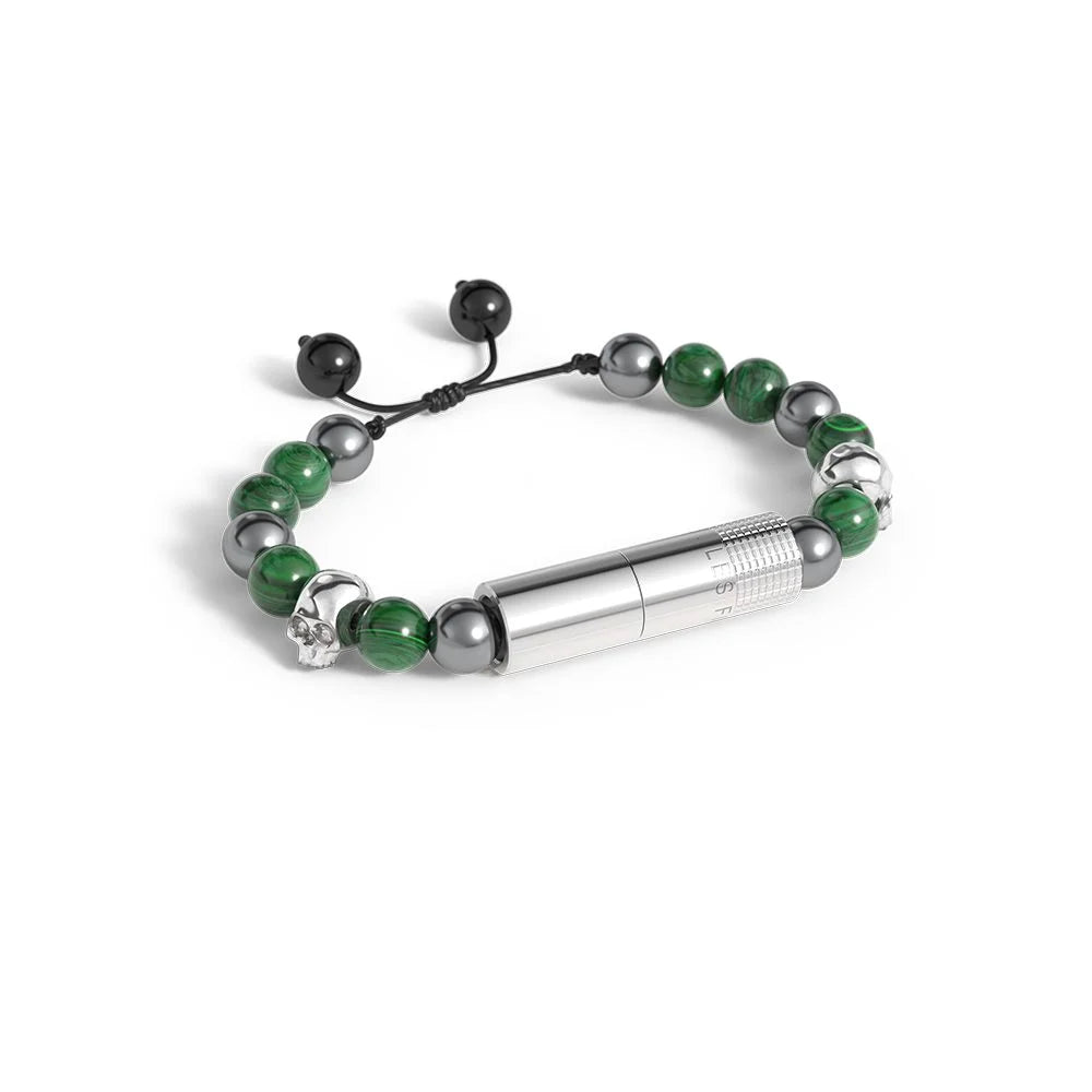 Les Fines Lames Punch Bracelet Verde Cobre Skull