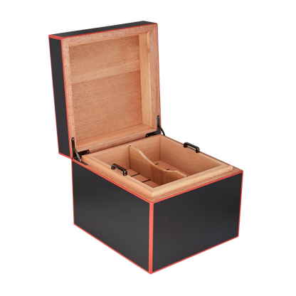 S.T. Dupont Memento Mori Cube Humidor Black