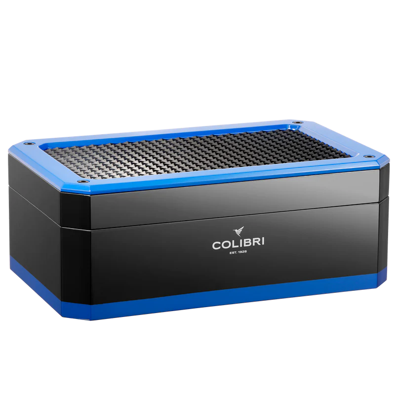 Colibri Humidor Rally Black/Blue