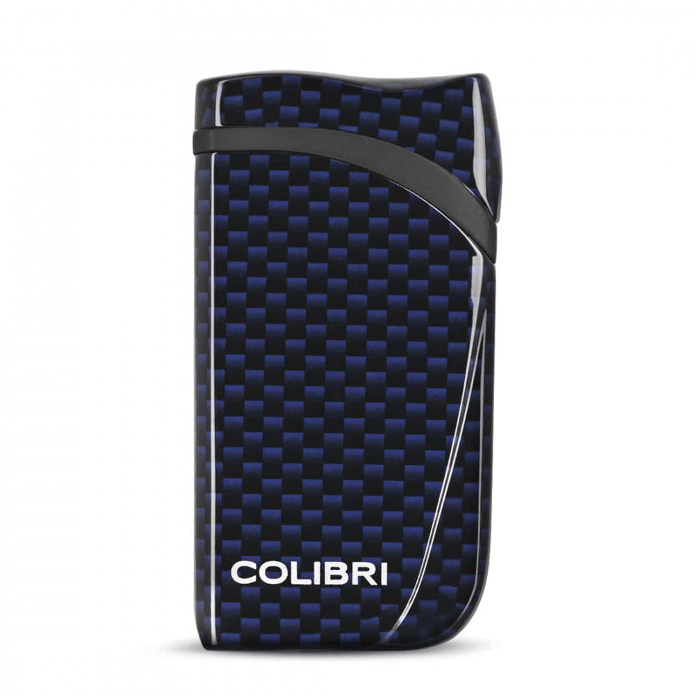 Briquet Colibri Falcon Carbon Bleu